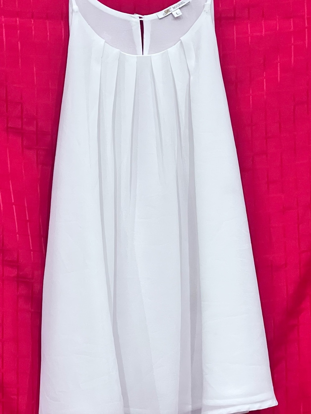 Michel White Textured Top
